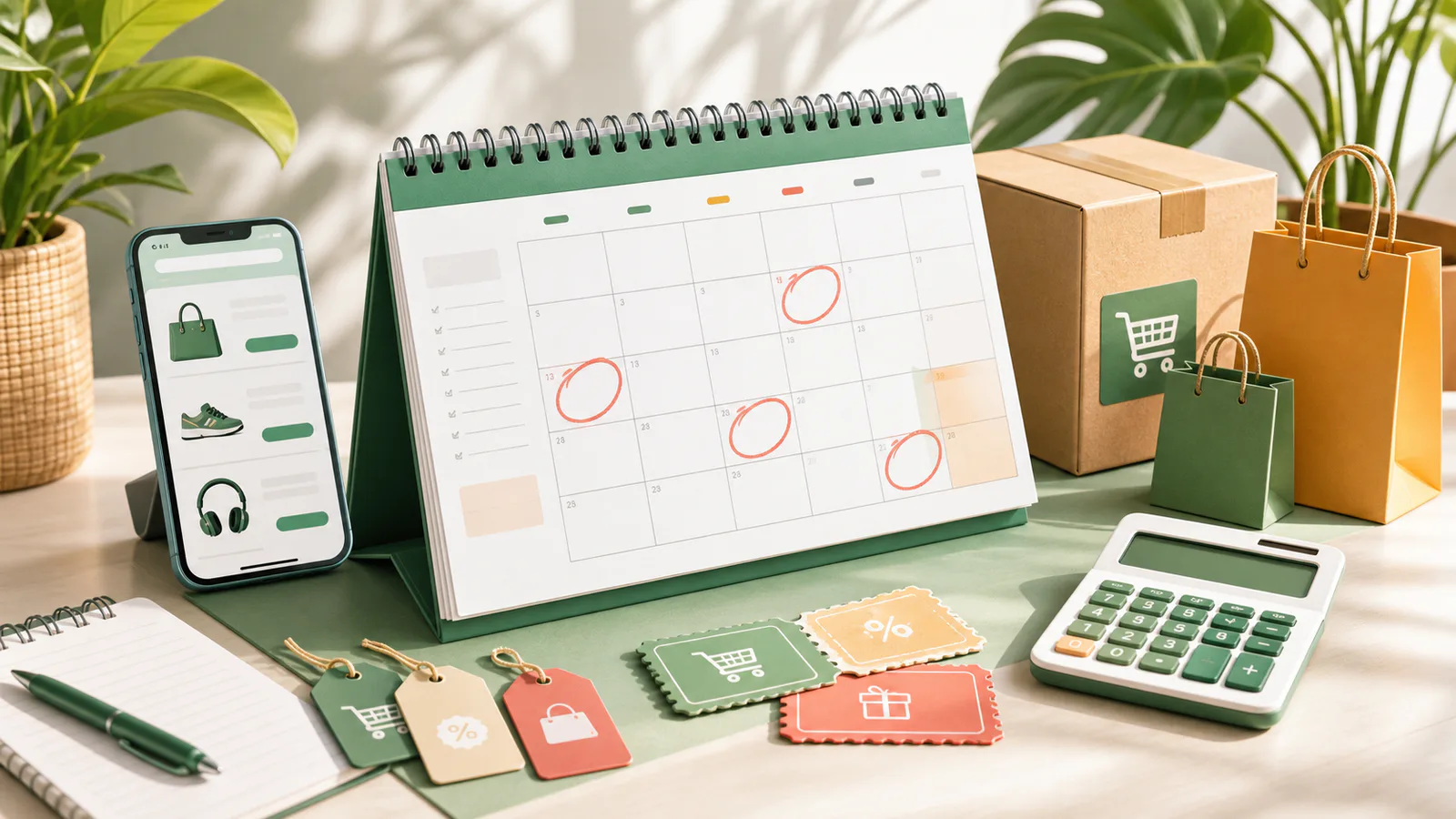 Calendar planning for common Philippine online shopping sale dates