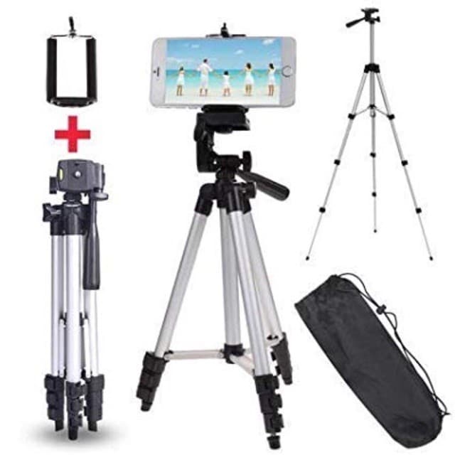 Cellphone and Camera Tripod with Phone Holder