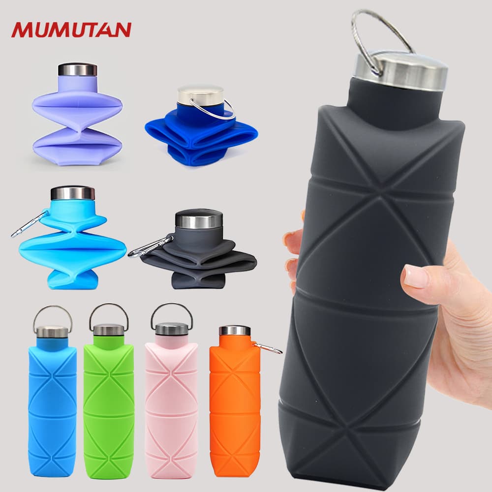 Foldable Silicone Water Bottle (Leak-Proof, Reusable)