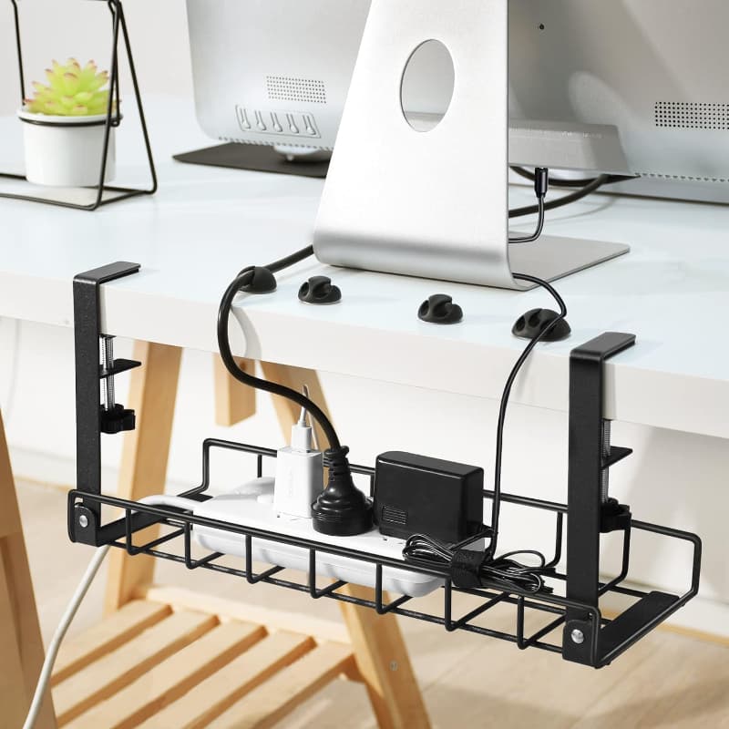 Under-Desk Cable Management Tray
