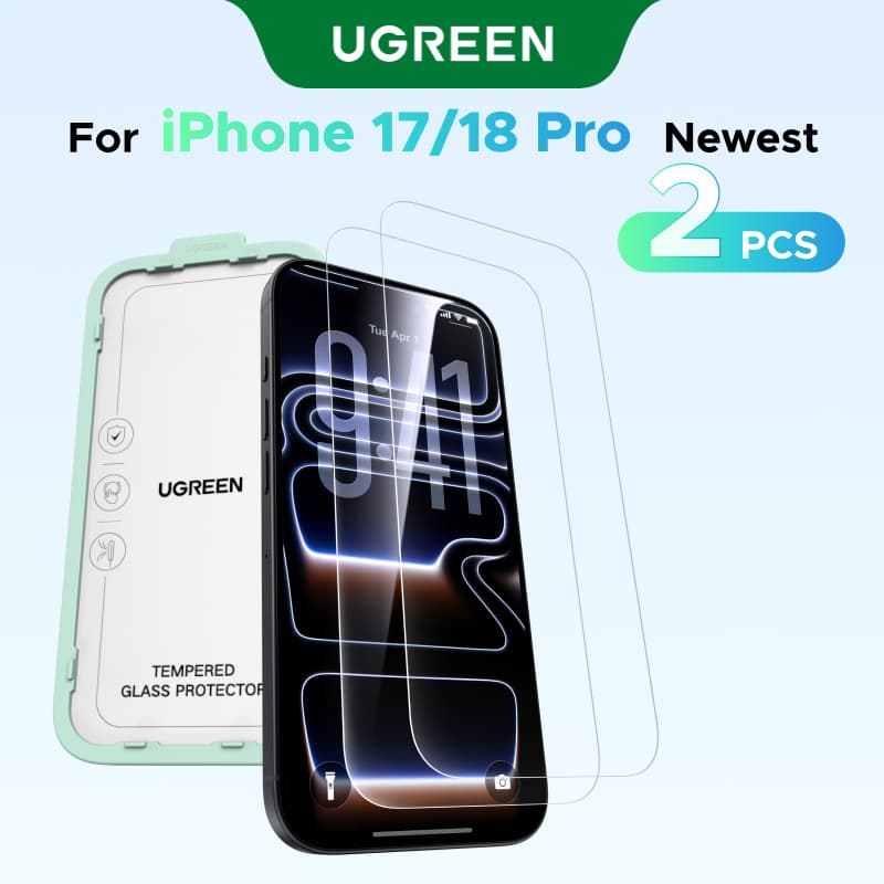 UGREEN 2-Pack Screen Protector with Install Kit