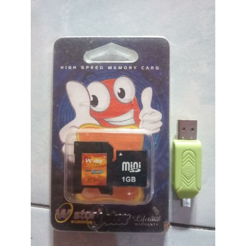 OTG Micro Card Reader with Mini SD (1 GB)