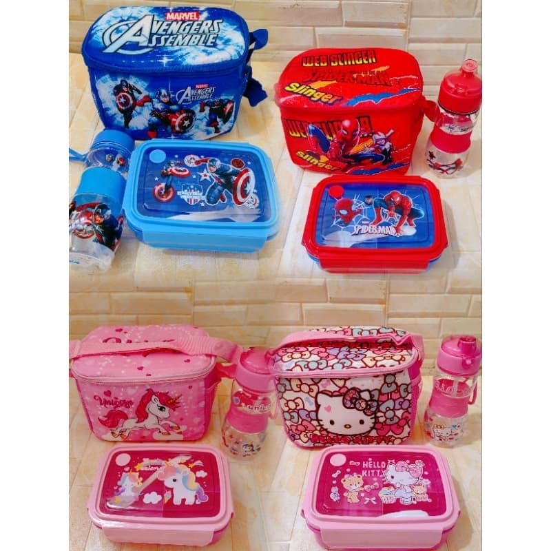 3-in-1 Children's Lunch Bag Set (Bag, Box, Tumbler)