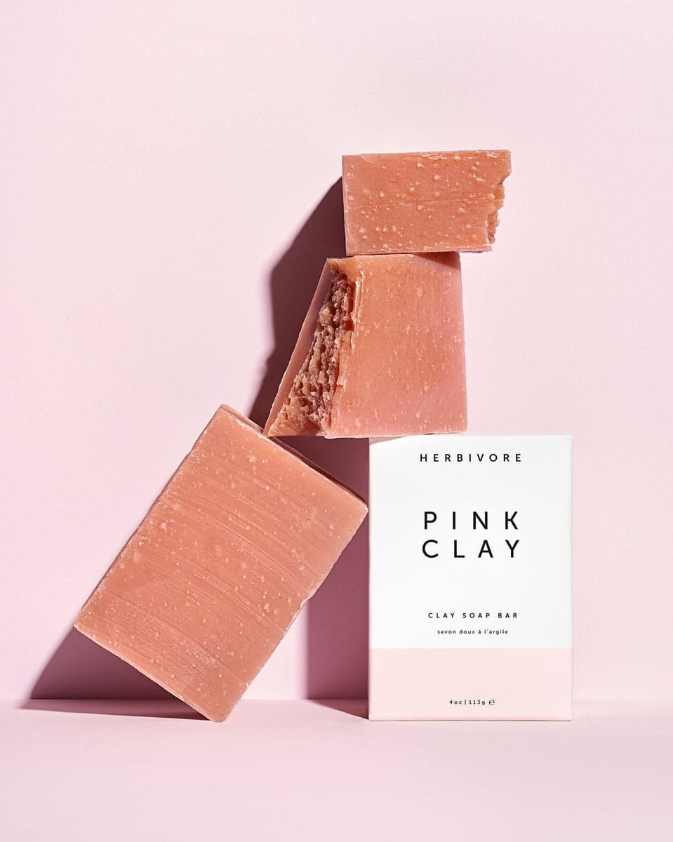 HERBIVORE BOTANICALS Pink Clay Gentle Cleanse Soap Bar
